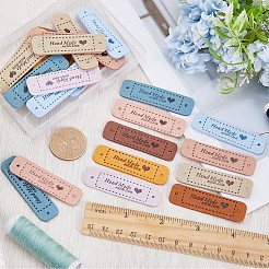 45Pcs 9 Colors PU Leather Label Tags&nbsp;DIY-GF0008-52
