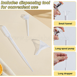 80Pcs Empty Portable Plastic Spray Perfume Bottle with 2Pcs Plastic Pump with 2Pcs Mini Transparent Plastic Funnel Hopper with 6Pcs Disposable Plastic Droppe&nbsp;AJEW-BC0007-50A