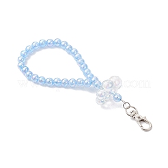 5Pcs 5 Colors Acrylic Cloud & Round Beads Pendant Decoration&nbsp;HJEW-JM03879