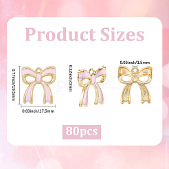 80Pcs Rack Plating Alloy Enamel Pendants&nbsp;ENAM-SC0006-72A