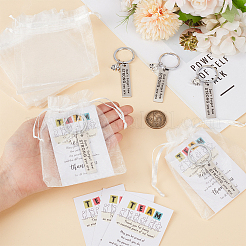 50Pcs Stainless Steel Keychains&nbsp;KEYC-MA0001-02