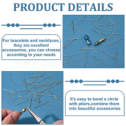 500Pcs 304 Stainless Steel Flat Head Pins&nbsp;STAS-ME0003-65