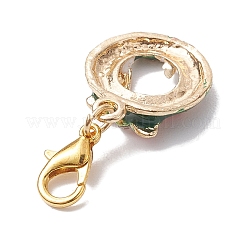 12Pcs 12 Styles Christmas Alloy Enamel Pandant Decorations&nbsp;HJEW-JM01949