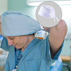 Adjustable Cotton Surgical Cap for Womens & Mens&nbsp;AJEW-WH20054-345