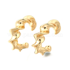 Brass Cuff Earrings&nbsp;EJEW-F370-12G