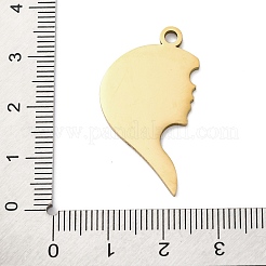 201 Stainless Steel Pendants&nbsp;STAS-R002-19G