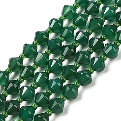 Natural Green Onyx Agate Beads Strands&nbsp;G-NH0001-F01-01A