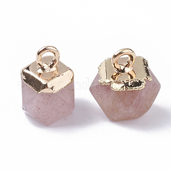 Natural Strawberry Quartz Charms&nbsp;X-G-S359-015E