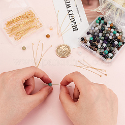 100Pcs Brass Eye Pins&nbsp;KK-BC0009-17