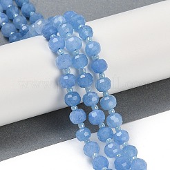 Natural Dyed White Jade Beads Strands&nbsp;G-H057-A22-12
