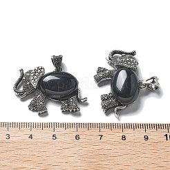 Natural Obsidian Pendant&nbsp;G-H083-02AS-02