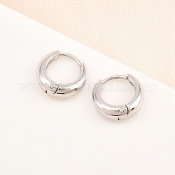 316 Surgical Stainless Hoop Earrings&nbsp;EJEW-C160-06B-P