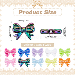 60Pcs Opaque Acrylic Beads&nbsp;MACR-ME0001-15