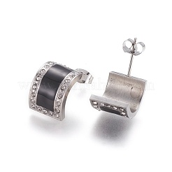 304 Stainless Steel Enamel  Stud Earrings&nbsp;EJEW-F234-24P