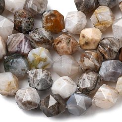 Natural Bamboo Leaf Agate Beads Strands&nbsp;G-Z119-A27-03