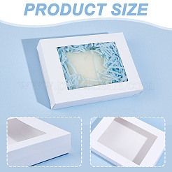 Rectangle Paper Biscuit Boxes with Clear Window&nbsp;CON-WH0107-02C-02