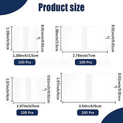 400Pcs 4 Styles PVC Heat Shrink Wrap Bags&nbsp;ABAG-CY0001-03