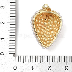 Brass Micro Pave Clear Cubic Zirconia Pendants&nbsp;KK-R224-01A-G