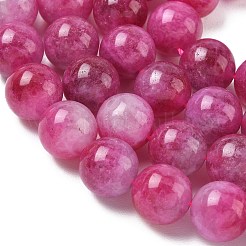 Dyed Natural Malaysia Jade Beads Strands&nbsp;G-G021-01D-12