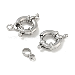 Brass Spring Ring Clasps&nbsp;KK-CBAD851-02P-02