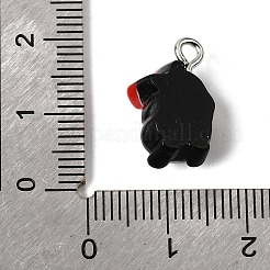 Opaque Resin Pendants&nbsp;RESI-P051-01P-M