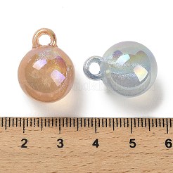 UV Plating Luminous Rainbow Iridescent Acrylic Beads&nbsp;LACR-R001-16A