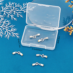 4 Sets 925 Sterling Silver Spring Ring Clasps&nbsp;STER-BBC0001-25