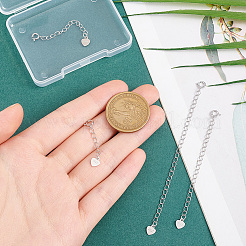 4Pcs 4 Styles Sterling Silver Chain Extender Sets&nbsp;DIY-GO0002-28