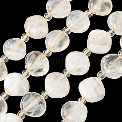 Natural Lemon Quartz(Heated) Carved Beads Strands&nbsp;G-H339-A06-01