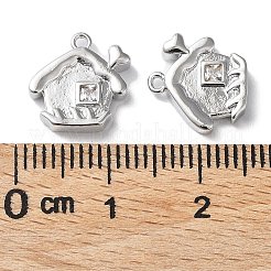 Brass Glass Charms&nbsp;KK-G474-07P