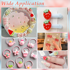 80Pcs 10 Styles Transparent & Opaque Resin Cabochons&nbsp;RESI-PH0002-61