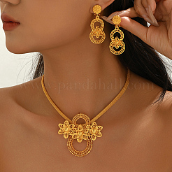 Women's Alloy Stud Earrings & Pendant Necklaces Sets&nbsp;QR1675