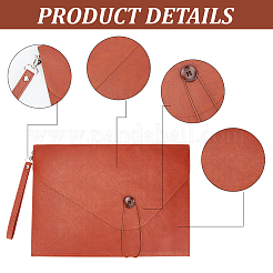 Rectangle PU Leather File Pockets&nbsp;AJEW-WH20070-208B