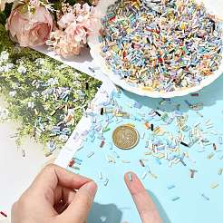 50G Baking Paint Glass Twisted Bugle Beads&nbsp;GLAA-SZ0002-06