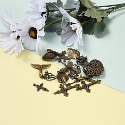 Tibetan Style Alloy Pendants&nbsp;TIBEP-MSMC003-AB