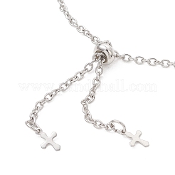 2.5MM 304 Stainless Steel Cable Chain Slider Bracelet Makings&nbsp;AJEW-JB01521