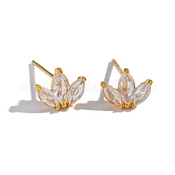 304 Stainless Steel Flower Stud Earrings&nbsp;X-WA7046