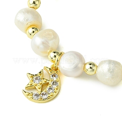 Natural Cultured Freshwater Pearl Beads Stretch Bracelets&nbsp;BJEW-JB10739