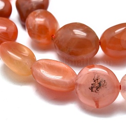 Natural South Red Agate Beads Strands&nbsp;G-O186-B-15