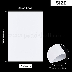 8 Sheets PVC Frame Protective Film Sheets&nbsp;AJEW-BC0001-74B