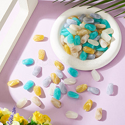 100Pcs 5 Colors Opaque Acrylic Beads&nbsp;OACR-TA0004-98