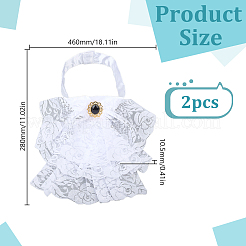 2Pcs Polyester Dress Sleeves&nbsp;AJEW-HY0002-81
