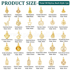 30Pcs 30 Styles Alloy Pendants&nbsp;FIND-PH0020-23