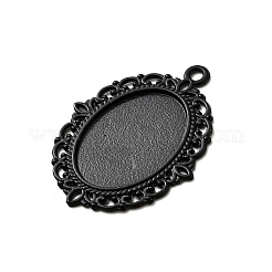 Electrophoresis Alloy Oval Pendant Cabochon Settings&nbsp;PALLOY-Q304-50-NR