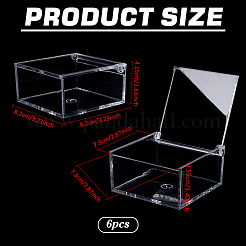 Transparent Acrylic Packaging Boxes with Flip Lid&nbsp;LS-CON-WH0110-36A