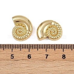 Conch Brass Beads&nbsp;KK-A257-01G