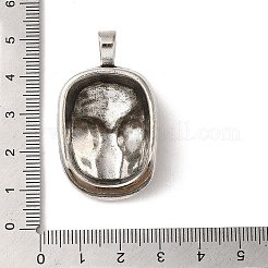 Tibetan Style Alloy Pendant Rhinestone Settings&nbsp;FIND-A038-24AS
