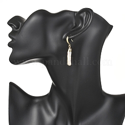 Electroplated Natural Keshi Pearl Dangle Earrings&nbsp;EJEW-JE06708