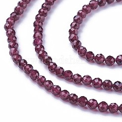 Natural Garnet Beads Strands&nbsp;X-G-F619-17A-4mm