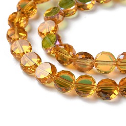 Transparent Electroplate Glass Beads Strands&nbsp;GLAA-Q099-D01-05